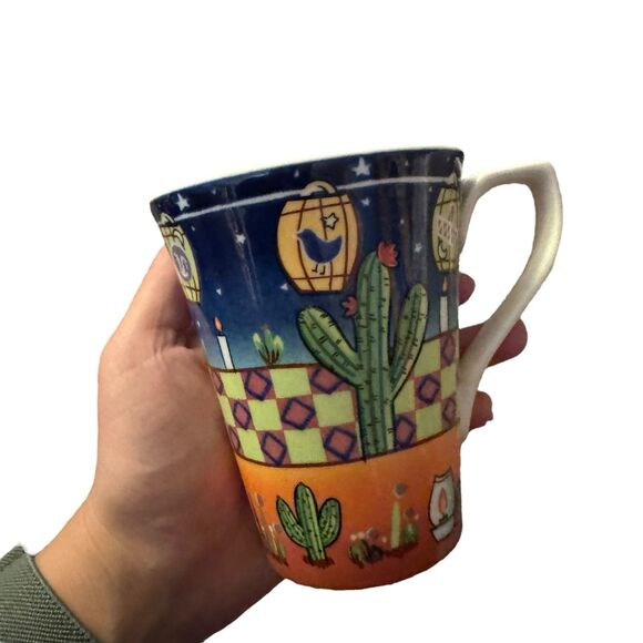 2 Saint James Fine China Hankook 1351 Desert Light Coffee Tea Mug Small Chip - Picture 4 of 9